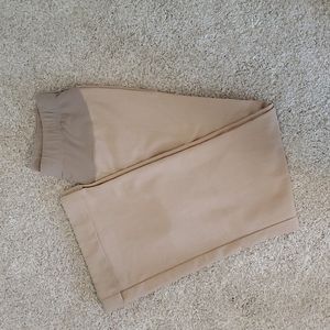 Khaki Maternity Dress Pants